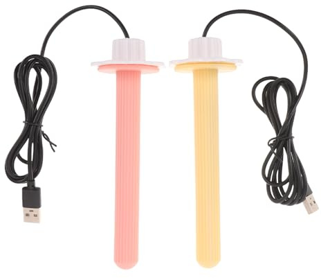 VILLFUL 2 St USB Fågelbur Värmestolpar för Papegojor Uppvärmd Sittpinne med Värme för Buraccessoar Skyddar Små Fåglar Parakit och Nymfparakit Året Runt
