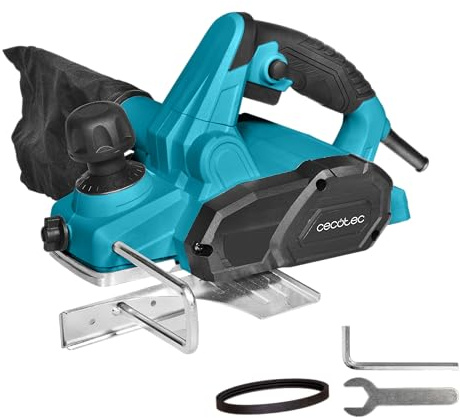 Cecotec Pialletto Elettrico con Cavo Fast&Clean 3000 Agile. 650W, 16800rpm, Profondità 2mm, Larghezza 82mm, Lame Doppie Reversibili, Sacco Raccolta, Connessione Aspiratore, Cavo 3m, Finitura Perfetta