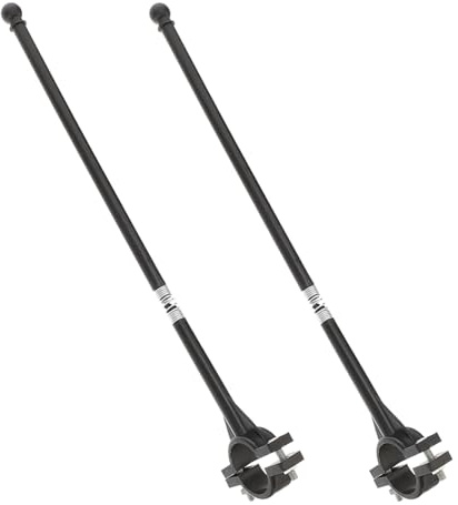 PRETYZOOM Mástiles para Manillar de Bicicleta, 2 Unidades, 11 X 1,8 X 0,6 Pulgadas, Soporte para Banderas Exteriores, Apto para y Decoración Infantil