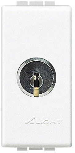 Conmutador 16A con llave1 móduloBTICINO Livinglight N4022Blanco