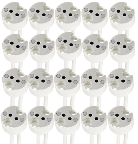 NCC-Licht 20 x GU5,3/G4/G6,35 Fassung Keramik LED Halogen mit Kabel