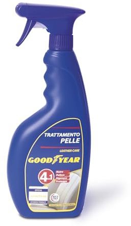 Goodyear Lederpflege Auto 750 ml – Lederreiniger 4 in 1 für Autositze & Innenraum, Reinigt, Pflegt & Schützt, Frischt Leder auf, Geschmeidiger Effekt, Streifenfrei