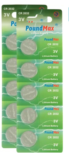 10 X CR2032 Lithium Button Cell Battery Batteries 3V UK