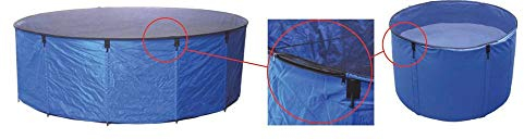 Aquaforte Flexibles Faltbecken Koi bowl, Ø 120 x H 60 cm (± 680 Liter), inkl. Abdecknetz und praktischer Tragetasche, blau