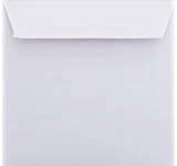 50 Quadratisch Briefumschläge 18 x 18 cm 180 x 180 mm Weiß Verschluss: Kuverts mit Haftstreifen Grammatur: 120 g/m²