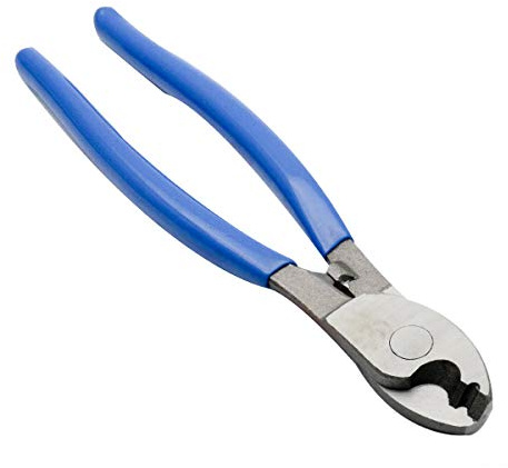 SENRISE Pince à dénuder 215 mm - Coupe-câble électrique réglable - Pince coupante pour couper les câbles gainés d'aluminium, cuivre et plastique