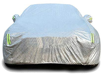 GUOCU Autoabdeckung Vollgarage Vlies, In wetterfestem Vliesstoff, strapazierfähig und atmungsaktiv Für Auto Winter & Sommer，Farbe 1，XL für SUV-Länge (470 bis 480CM)