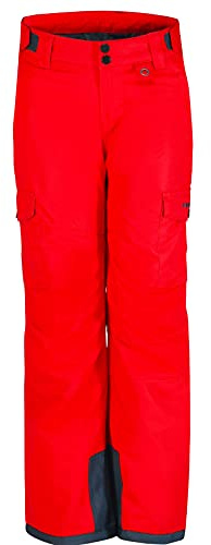 Arctix Kids Snow Sports Cargo Snow Pants with Articulated Knees, F1 Red, Medium