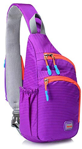 Gisdanchz Wasserdicht Nylon Sling Rucksack Bag Brusttasche Herren Damen fur Sport Outdoor