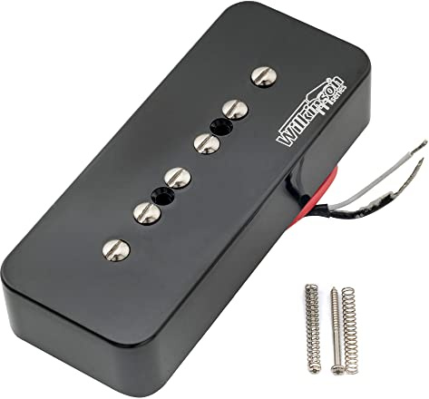 Wilkinson M-Serie Alnico 5 P90 Soapbar Tonabnehmer Hals Pickup Schwarz | für LP SG Style E-Gitarre