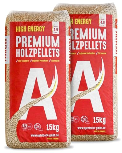 High Energy Premium Holzpellets - 2 x 15kg | Vorteilspack