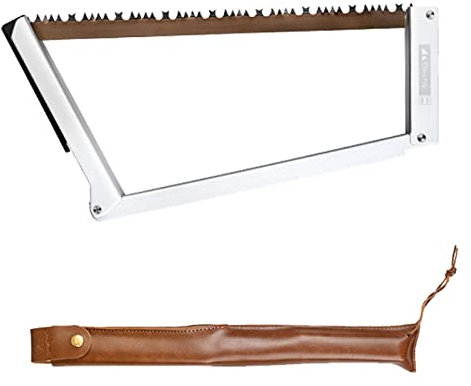 B/A Sierra Plegable, Plegable con Funda Cuero - Sierras Mano Desmontables para carpintería Madera Carpintería, Hoja Multiusos