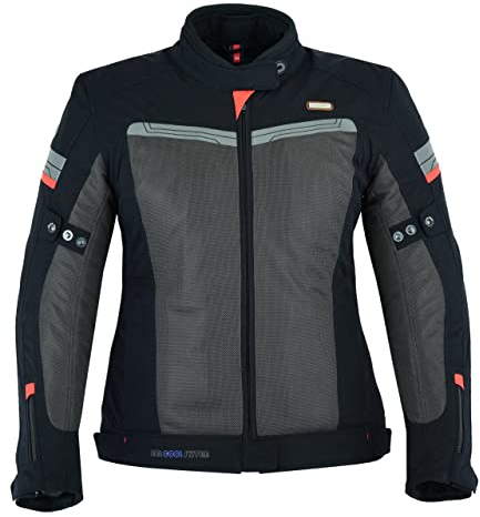 BLACKWILD Motorradjacke Herren mit Protektoren | Air Cool Netz Textilien Motorrad herren Jacke mit Atmungsaktives Netzfutter und Sicherheitsnähte| Motorradjacke mit Abnehmbare Membran (L, Schwarz)