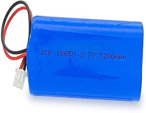 Rechargeable Battery 3.7V 18650 5200Mah Lithium Battery Rechargeable Battery Led Fishing Light Speaker With Plug Xh2.54-2P,1ps