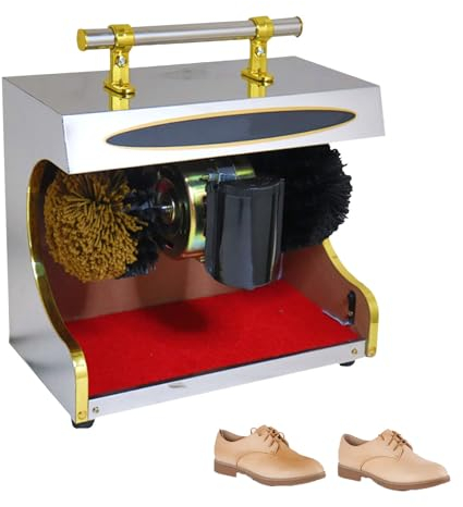 Elektrisk Skoputsningsmaskin, Liten Automatisk Skoputsmaskin Med Dubbelkombinationsborste, SkorengöRingsmaskin I EntréHallen, Automatisk Induktion