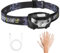 AONAT Stirnlampe LED Wiederaufladbar,Weitwinkel Kopflampe Stirnlampe,IPX4 Wasserdicht LED Leicht,Leichtgewichtig Wasserdichte Mini Stirnlampe für Joggen,Campen,Angeln usw