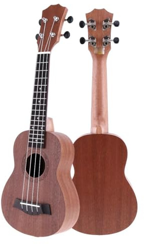 Professionelle 21-Zoll-Sopran-Ukulele Mit 15 Bünden Und Vier Saiten In Braun