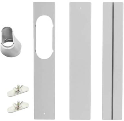 Kit Scorrimento AHHZYYS per Finestre Elastiche, Tenuta Universale per Aria Condizionata Portatile con Tubo di Scarico e Accoppiatore - Sistema Ventilazione AC Regolabile
