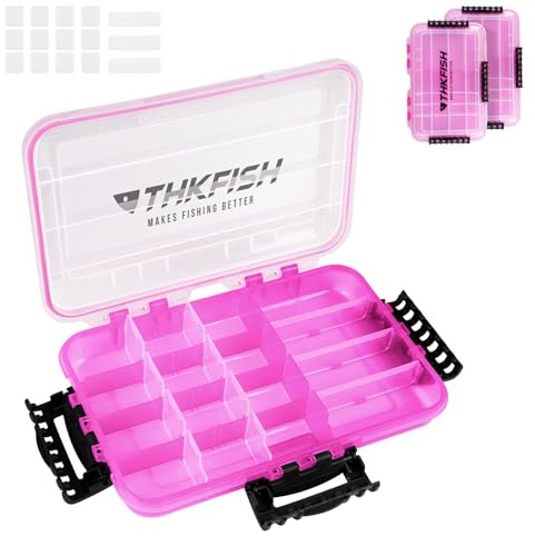 THKFISH 3400/3500/3600/3700 Angeln Tackle Lure Box,Hardbait Angelbox Köderbox,Angelkoffer,Wasserdicht Sich hin-und Herbewegende Angeln Angelköder Box für Wobbler