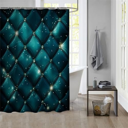 Duschvorhang Luxury 150x200cm Beschwerter Saum Wasserdicht Duschvorhänge Waschbar Stoff Shower Curtains Mit Ösen Duschvorhangringe Faltbarer Bad Curtain Badewanne Badezimmer Vorhang Gardinen 760