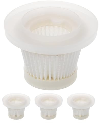 SHINEOFI Car Vacuum Cleaner Filter Core Replacement Pack Compact Lightweight Filter Accessory for Vehicle Interior Cleaning and Maintenance Easy Installation Efficient Debris Filtration