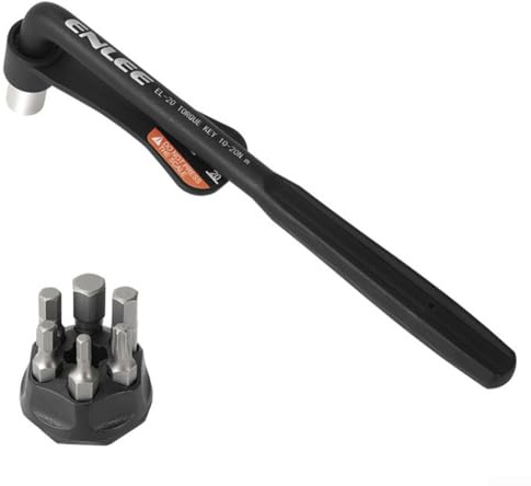 Hasaller Juego de llaves dinamométricas profesionales para bicicleta, 3-10 NM/10-20 NM, juego de herramientas All-en K-ey para reparación de bicicletas (EL-20)