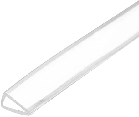 PATIKIL Rubber Seal Strip, Flexible U Channel Edge Trim Waterproof Edge Protector Soundproof Door Seal Strips for Sheet Metal Car, Fit 9/32(7mm), 9.84 ft Length, Transparent