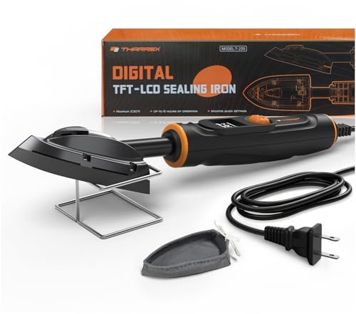 THARREX Digital Edge Banding Iron with LCD Screen | Extra-Long 8.2 ft Cord | Adjustable Temperature for Woodworking, Veneer & Crafts, RC Hobbies