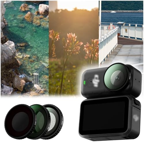 JJC Osmo Nano ND CPL Black Mist Filter Set for DJI Osmo Nano Camera Lens | 3 Pack Screw-On ND16 Neutral Density Circular Polarizer Black Diffusion 1/2 Filter, Multi-Coated HD Glass with Storage Case