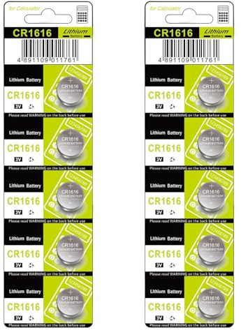 XuQiZZpp CR1616 - Batería de litio para monedas, 10/5 piezas, tamaño de viaje, salida de 3 V, para relojes, calculadoras, dispositivos digitales para relojes, calculadoras, juguete