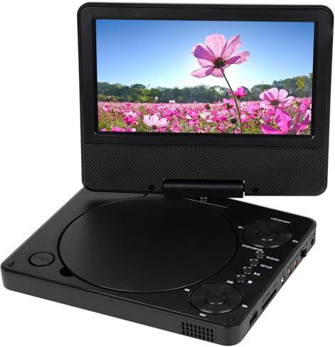 QUXVUIS Portable External CD DVD Drive With High Definition Video Compatible Discs DVD/CD/VCD/MP3 High Volume Speaker
