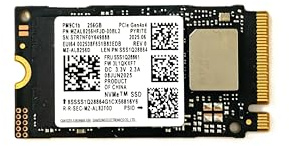 Samsung 256GB M.2 2242, NVMe, PCIe 4.0 x4, SSD Interno per Notebook, Disco Rigido, PM9C1b