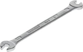 GEDORE Doppelmaulschlüssel 4 x 4,5 mm, Hochwertiger Vanadium-Stahl, Blendfreie Optik, Nach DIN 3110, Silber