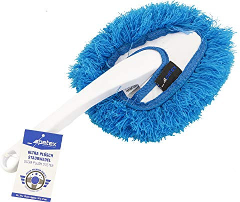 Petex 432210 Ultra-Plüsch Staubwedel, Circa 34 x 18 cm, Blau