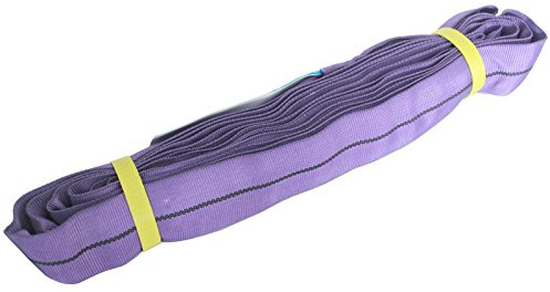 TRUTZHOLM Rundschlinge 1t 2m Umfang – 1000 kg Hebeschlinge EN 1492-2 – Polyester Hebeband Lila