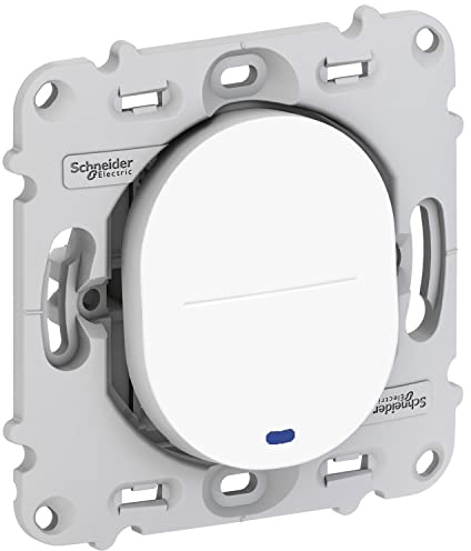 Schneider Electric S261263 Ovalis - interrupteur va et vient - 10AX - lumineux - sans plaque de finition
