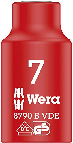 Wera 8790 B Zyklop VDE 3/8 Drive Socket, 7 x 46 mm, 05004951001