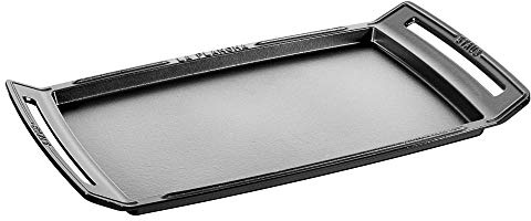 STAUB Grillplatte aus Gusseisen, 47 x 24,9 cm