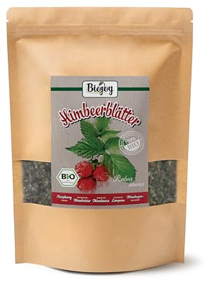 Biojoy Foglie di Lampone BIO (250 g), essiccate e tagliate, Tisana alle Foglie di Lampone (Rubus idaeus)