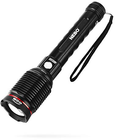 NEBO Redline 6K Rechargeable Flashlight | 6000 Lumens, 4 Light Modes, Durable Metal & Waterproof, Bright Tactical Light for Camping, Hunting & EDC, Includes Charging Cable