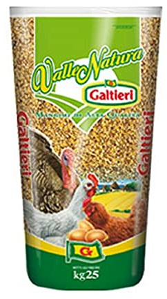 GALTIERI Mix Granaglie per Polli, Tacchini, Faraone, Faggiani Mix Natura più 25