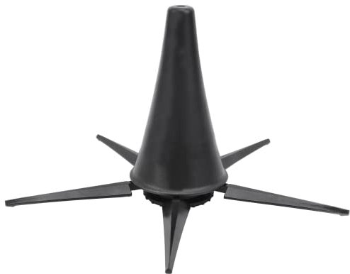 01 02 015 Klarinettenständer, tragbarer Ständer im geteilten Design Pro Grade für Oboen, Flöten, Klarinette, Schwarz, ABS + Aluminiumlegierung + Metall