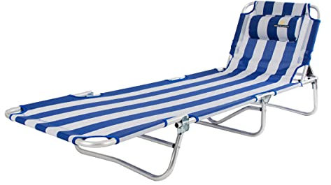 CREVICOSTA QUALITY MARK MARCAS DE CALIDAD FÓSFORO Chaise Longue, Aluminium, Marinière, Grande
