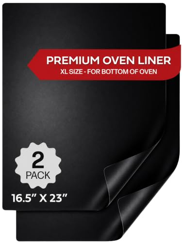 Cooks Innovations Non-Stick Oven Protector Mat - 2 Pack Heavy Duty Nonstick Oven Shelf Liners to Protect Convection, Electric, Gas, & Microwave Ovens - BPA & PFOA Free Heat Resistant Baking Mat
