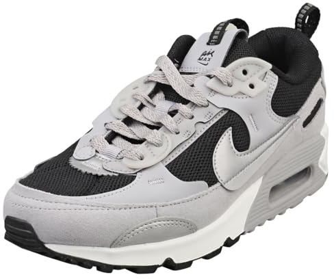 Nike FN7777-001 Air Max 90 Futura Donna, Pewter/Pewter-Black-White EU 37.5