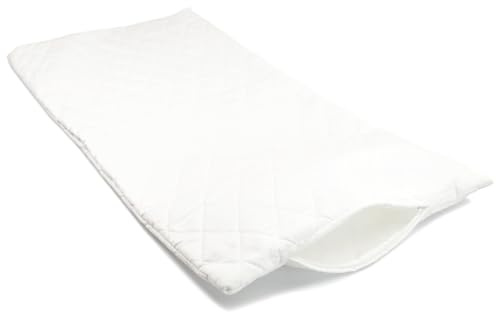 Inlett Steppware weiß ca. 80x40cm mit Reißverschluss - Hülle ideal für Selberbefüller von Kissen - Inlett = Leere Kissenhülle - Polyester-Baumwoll Inlett 3-lagig