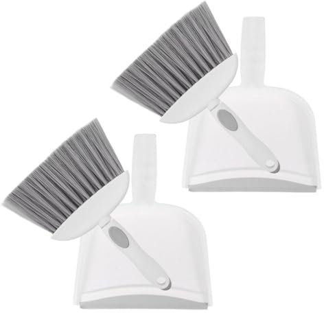 Warmhm Mini Scopa e Paletta in Piccola Spazzola e Paletta per Pulizia della Scrivania Portatile per Casa Ufficio e Dormitorio