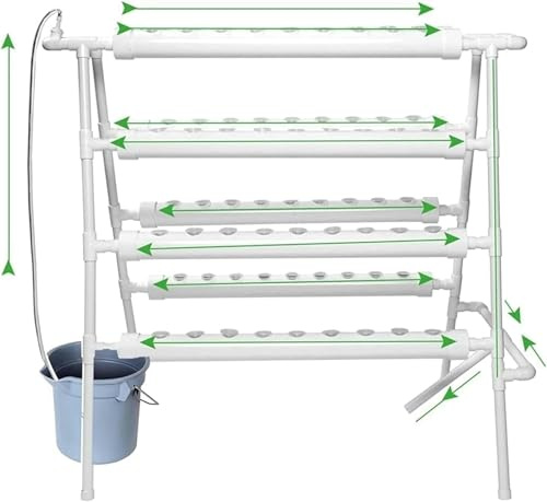 BTOIASYHF Hydroponics Growing System 72 Sites 8 Pipes Hydroponic Grow Kit Garden Planting Equipment Nft Soilless Balcony Indoor Greenhouse Tool Lettuce Strawberry Hydroponic Tower