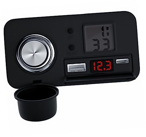 Angoily 12v Motorcycle USB Charger Mit Zigarettenanzünderadapter Pd Schnellladung Integrierter Volt Und Zeitmesser Kabel Vielseitig Einsetzbar Für Smartphones Und Tablets