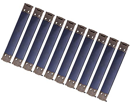 KONTONTY Flexible Metallrahmen 9cm 10 Stück Dunkelgrün Innen Federclips für Selbstgemacht Handtaschenscharniere Nähen Geldbörsen Zubehör